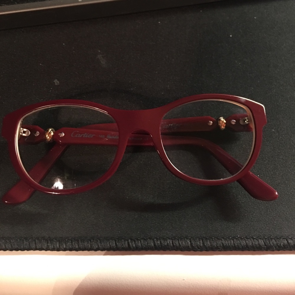Cartier Red Eyeglasses